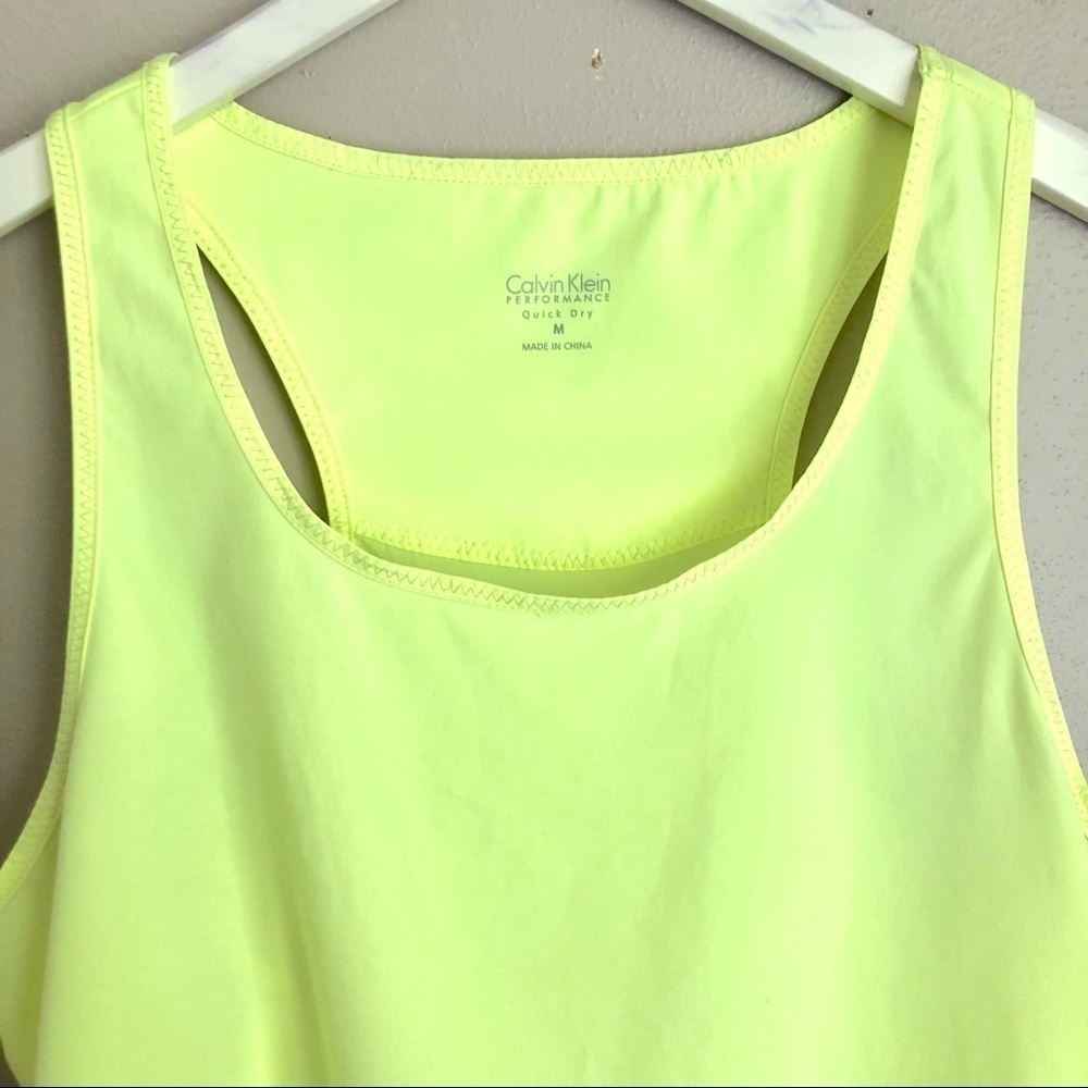 [CK] Yellow Performance Tank Top - Picture 2 of 3